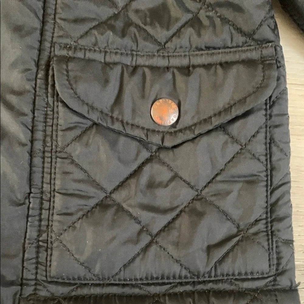 GAP Black Puffer‎ Jacket Quilted Style